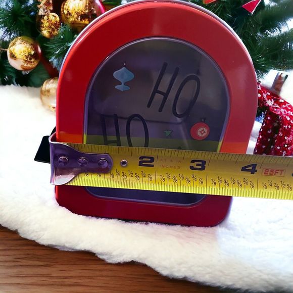 Mailbox Shaped “Dear Santa…” Holiday Tin Container Can With Flag NEW - Picture 9 of 9